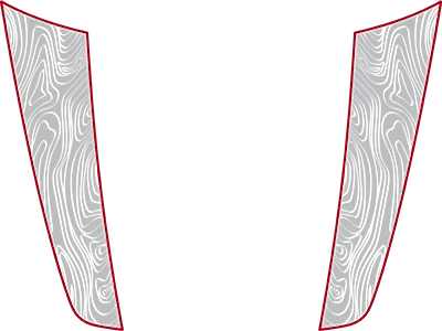 2022-2026 Maverick Hood Cowl Side Stripe Graphic Decals graphic design style 08 image.